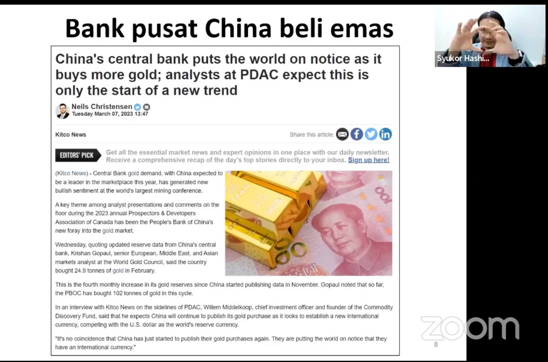 Bank Pusat China Beli Emas